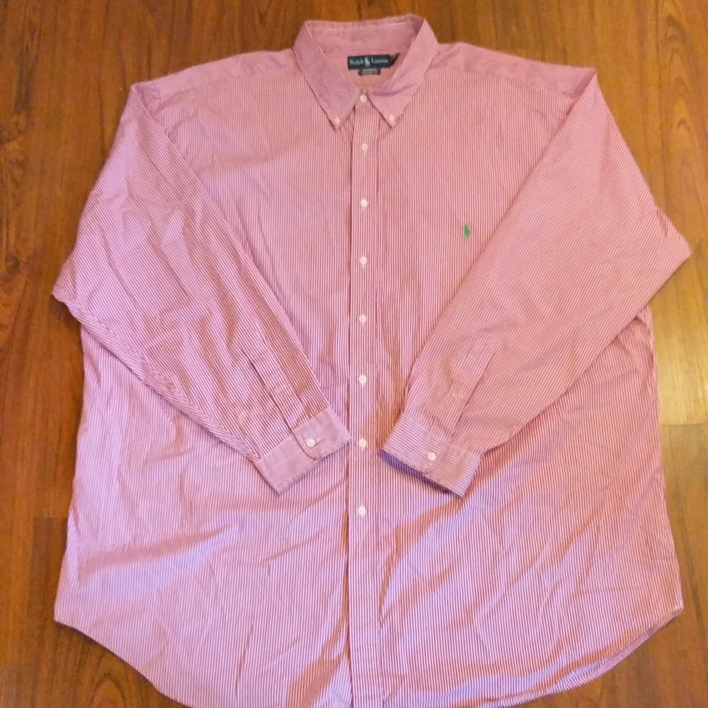 Men's Ralph Lauren Long Sleeve Button Down Shirt Size 4XL